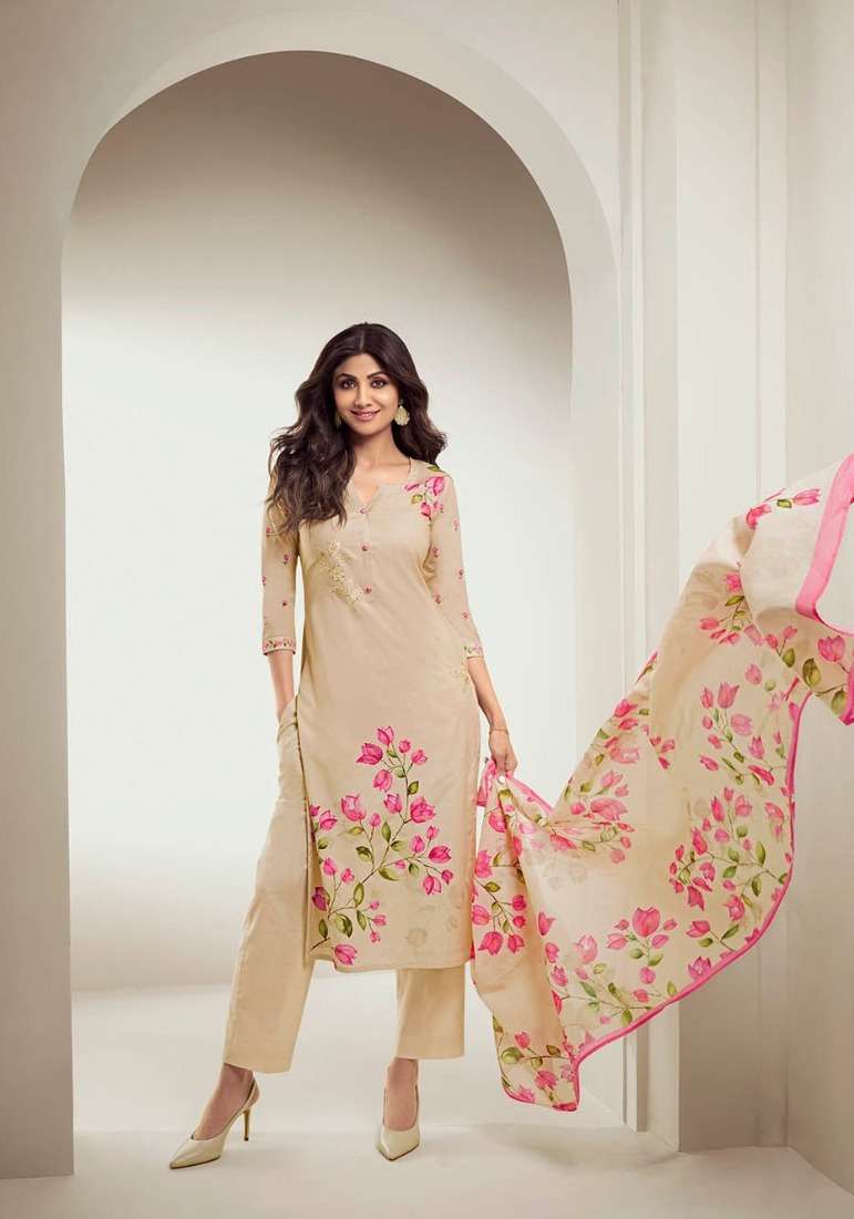 SHILPA VOL-12 SERIES 1411 TO 1416 BY VATSAM DESIGNER WITH PRINTED AND WORK COTTON READYMADE SUITS ARE AVAILABLE AT WHOLESALE PRICE