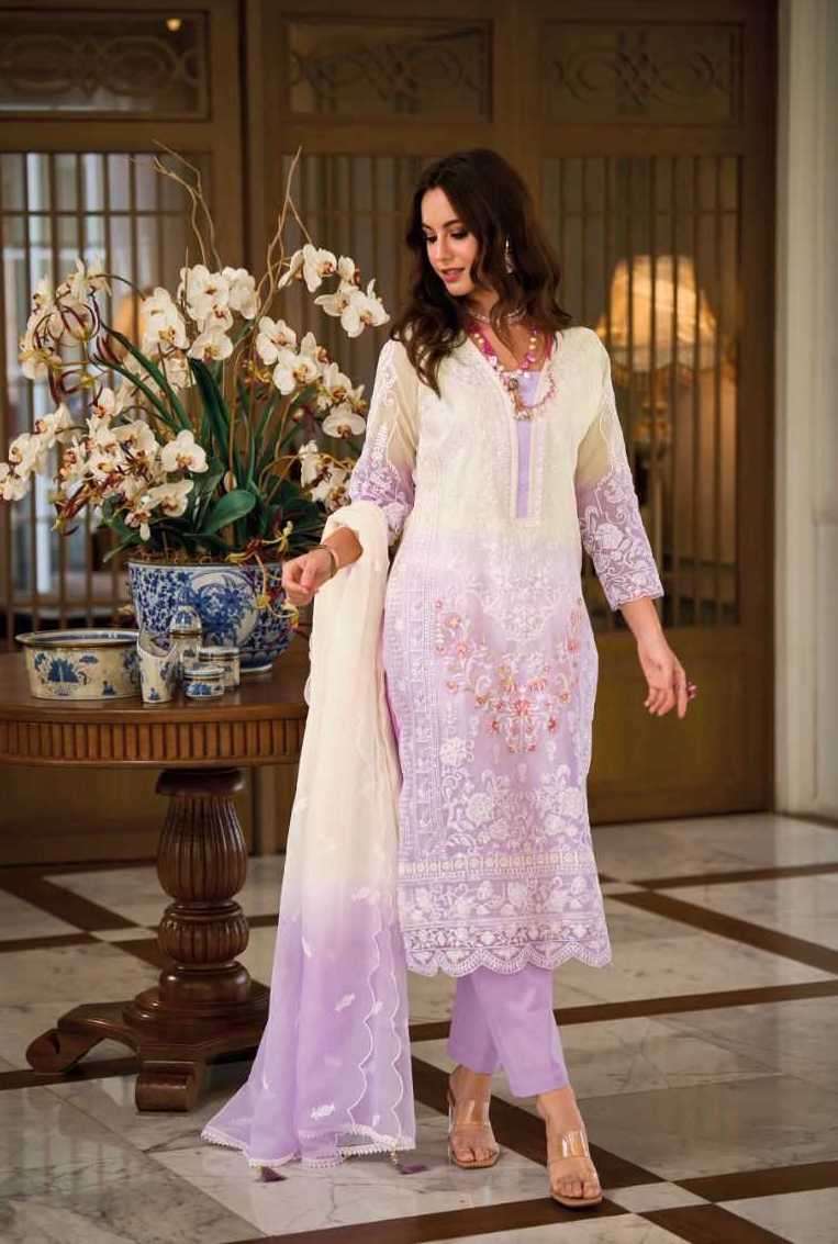FEMINA COLOUR EDITION VOL-2 SERIES 1218A TO 1218D BY ZAVERI DESIGNER WITH WORK SOFT ORGANZA READYMADE SUITS ARE AVAILABLE IN SINGLES AT WHOLESALE PRICE