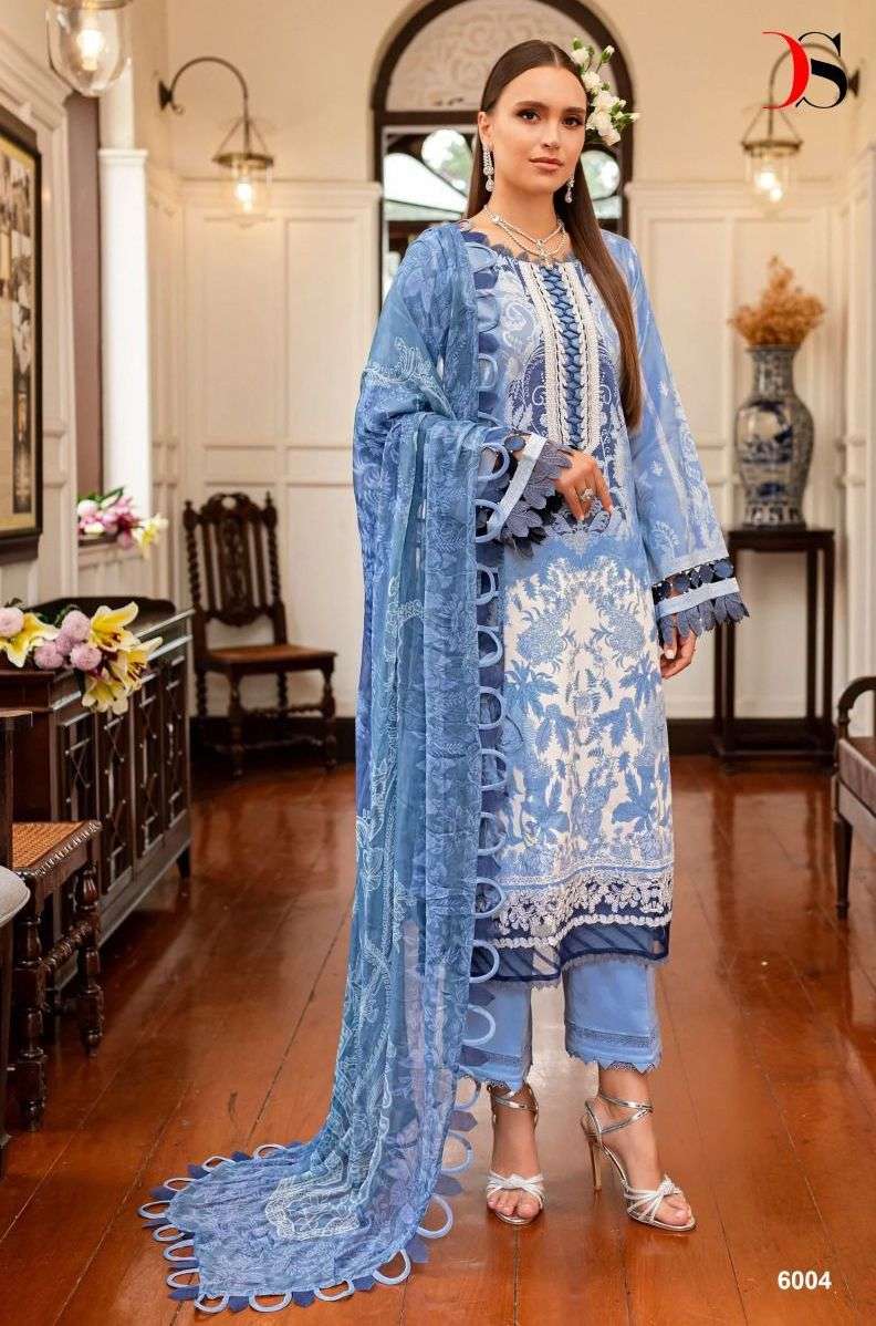 FIRDOUS QUEENS COURT VOL-6 NX SERIES 6000 BY DEEPSY DESIGNER WITH PRINTED PAKISTANI STYLE COTTON SUITS ARE AVAILABLE AT WHOLESALE PRICE