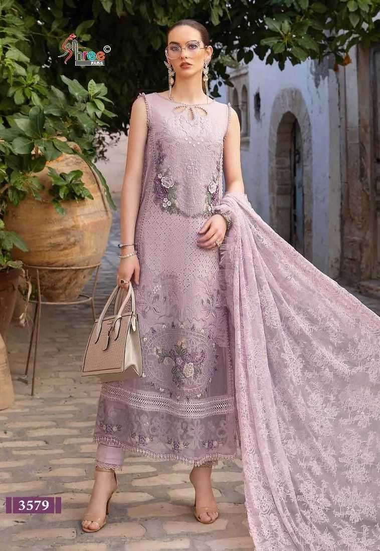 MARIYA B LAWN FESTIVAL COLLECTION VOL-4 SERIES 3576 TO 3580 BY SHREE FABS DESIGNER WITH WORK LAWN COTTON PAKISTANI STYLE SUITS ARE AVAILABLE AT WHOLESALE PRICE