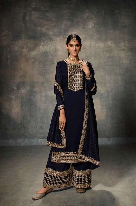 ADDA SERIES 14601 TO 14606 BY ZISA DESIGNER WITH WORK PREMIUM SILK SUITS ARE AVAILABLE AT WHOLESALE PRICE