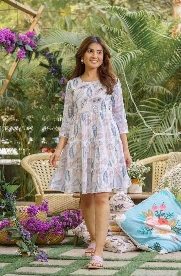 LILLY SERIES 1001 TO 1005 KURTI BY PSYNA DESIGNER WITH PRINTED LINEN SHORT KURTIS ARE AVAILABLE AT WHOLESALE PRICE