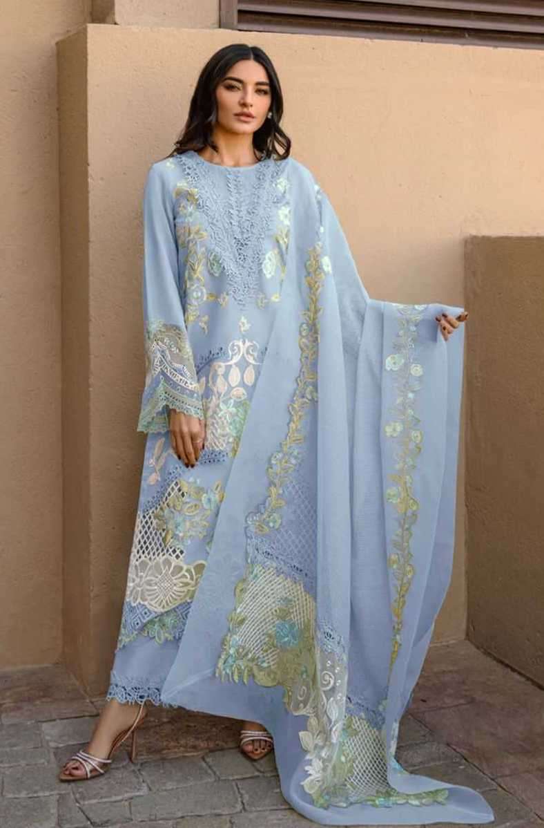 RANG RASIYA COLOR EDITION NX VOL-3 SERIES 3003 BY SANIYA TRENDZ DESIGNER WITH WORK COTTON PAKISTANI STYLE SUITS ARE AVAILABLE AT WHOLESALE PRICE