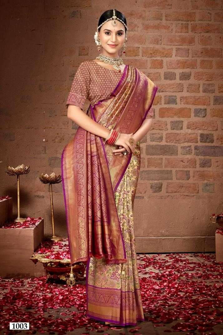 SHEELA VOL-32 SERIES 1001 TO 1004 BY SANGAM PRINTS DESIGNER BANARASI SILK SAREES ARE AVAILABLE AT WHOLESALE PRICE