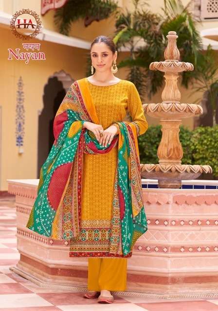 NAYAN SERIES 1592 BY HARSHIT FASHION DESIGNER PRINTED AND WORK ZAM SUITS ARE AVAILABLE AT WHOLESALE PRICE