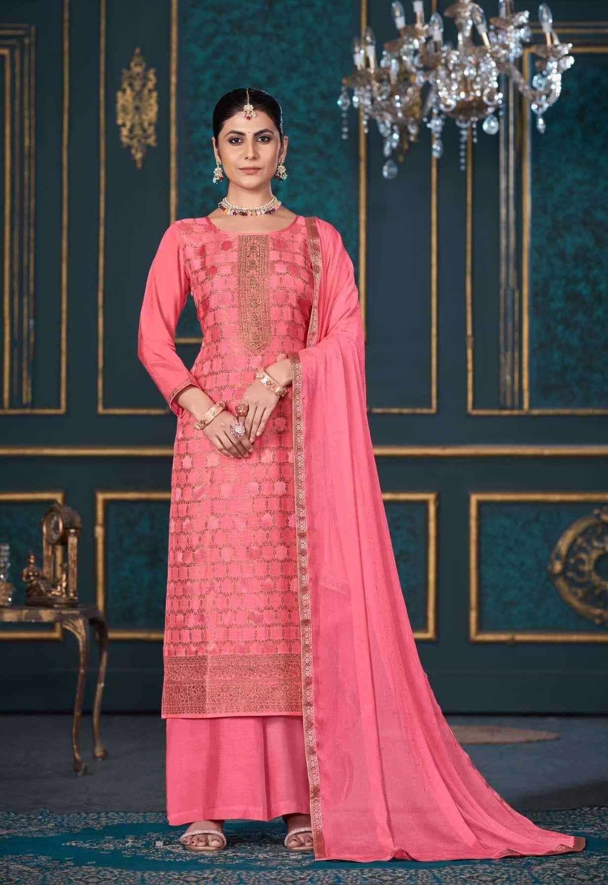 PAYAL EDITION-4  SERIES 11691 TO 11696 BY KALAROOP DESIGNER WITH WORK MUSLIN SUITS ARE AVAILABLE AT WHOLESALE PRICE