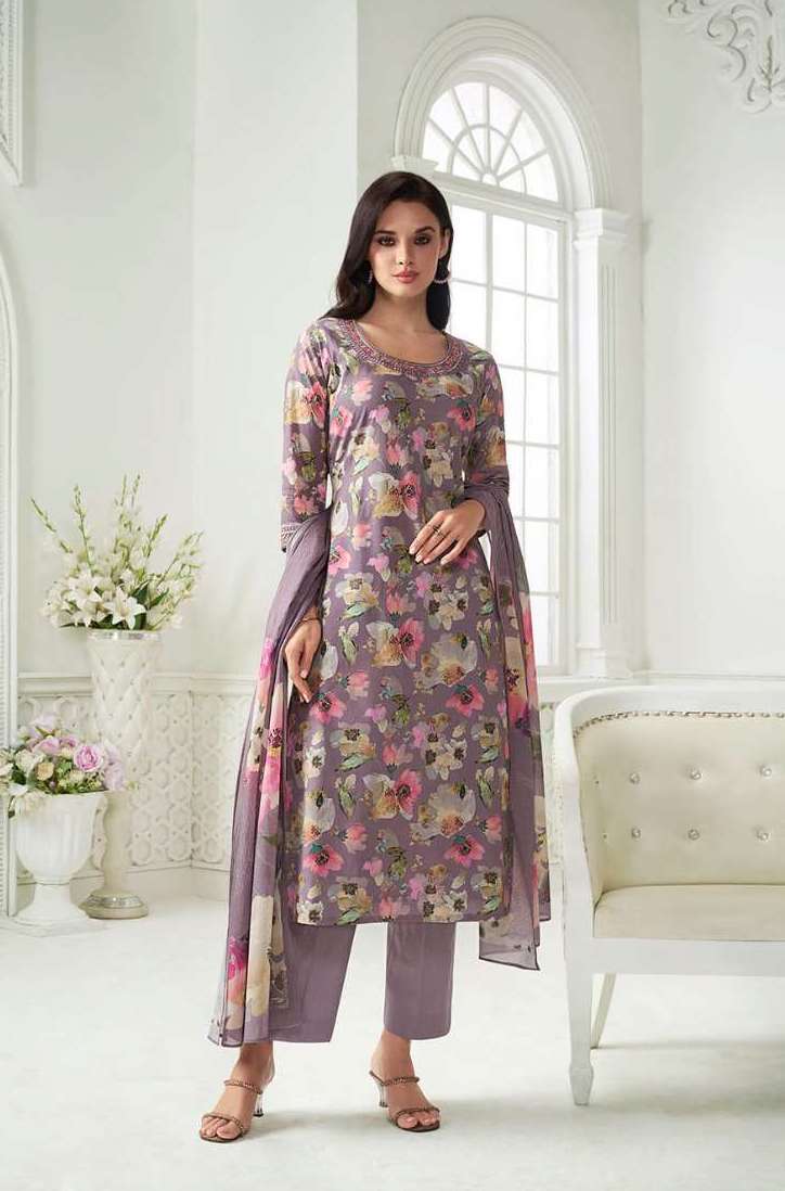 SUMMER VOL-19 SERIES 1951 TO 1956 BY VATSAM DESIGNER PRINTED AND WORK COTTON SUITS ARE AVAILABLE AT WHOLESALE PRICE