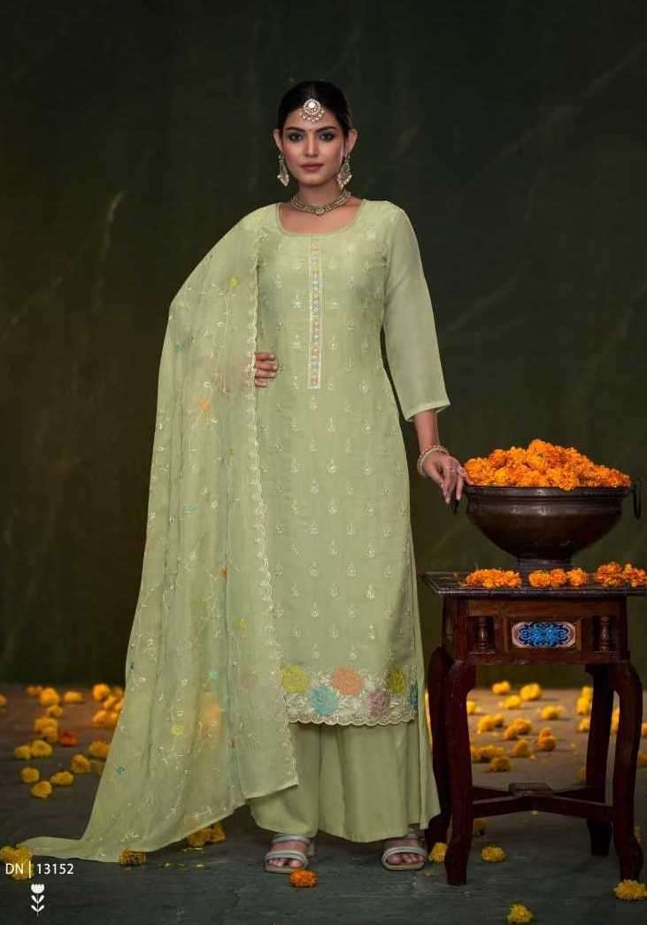 EEMA SERIES 13151 TO 13156 BY KALARANG DESIGNER HEAVY WORK SILK SUITS ARE AVAILABLE AT WHOLESALE PRICE