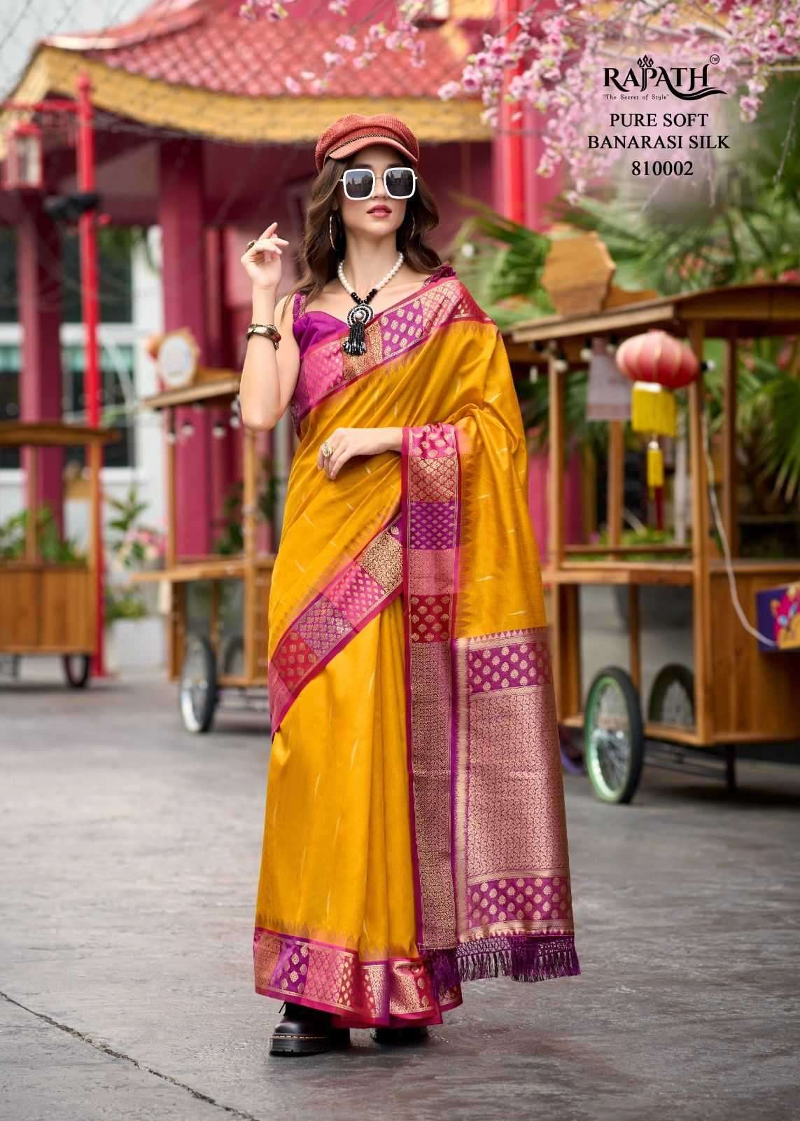 RANGOLI ART SERIES 810001 TO 810006 SAREE BY RAJPATH DESIGNER BANARASI SILK SAREES ARE AVAILABLE AT WHOLESALE PRICE