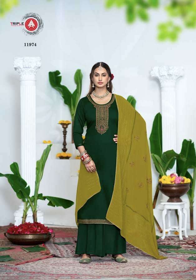 STAR LIGHT SERIES 11971 TO 11976 BY KALARANG DESIGNER WITH WOTK JAM SILK COTTON SUITS ARE AVAILABLE AT WHOLESALE PRICE 