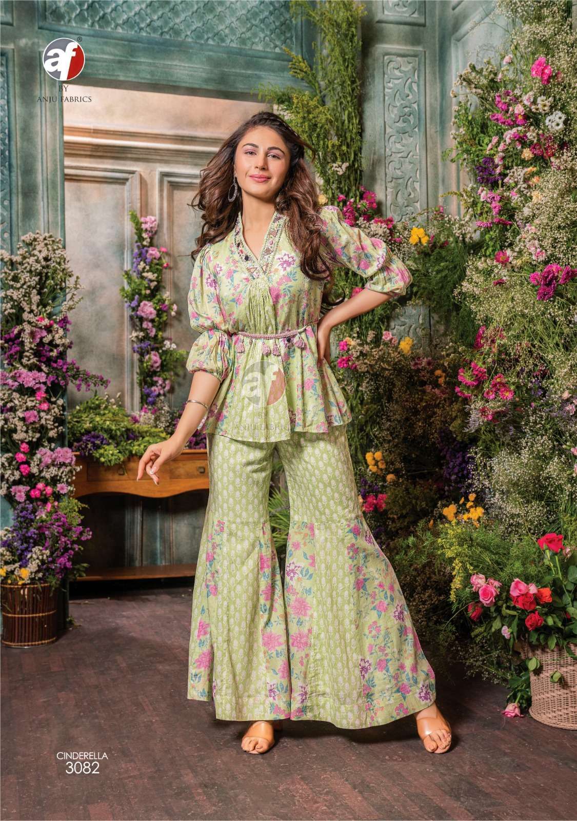 CONDERELLA VOL-3 SERIES 3081 TO 3084 BY ANJU FABRICS DESIGNER PRINTED AND WORK MUL COTTON FANCY TOP BOTTOM ARE AVAILABLE AT WHOLESALE PRICE 