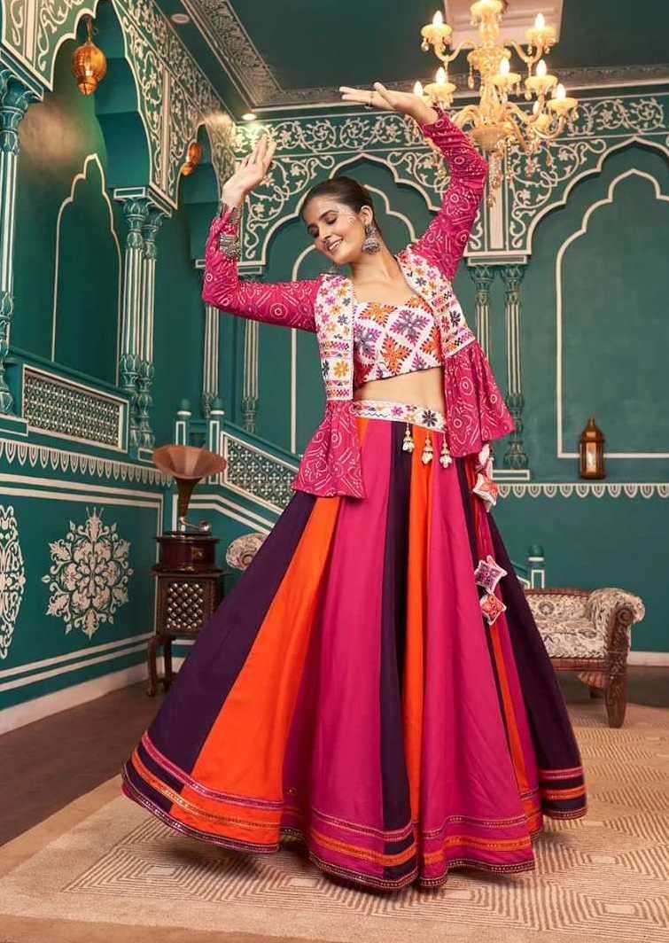 RAAS VOL-18 SERIES 2471 TO 2475 BY SHUBHKALA DESIGNER FANCY WORK READYMADE NAVRATRI LEHENGA CHOLI ARE AVAILABLE AT WHOLESALE PRICE