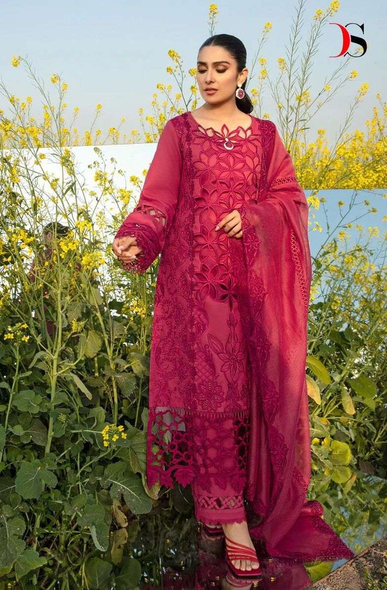 RANG RASIYA PREMIUM 24 VOL 3 SERIES 7071 TO 7074 BY DEEPSY DESIGNER EMBROIDERY WORK COTTON PAKISTANI STYLE SUITS ARE AVAILABLE AT WHOLESALE PRICE