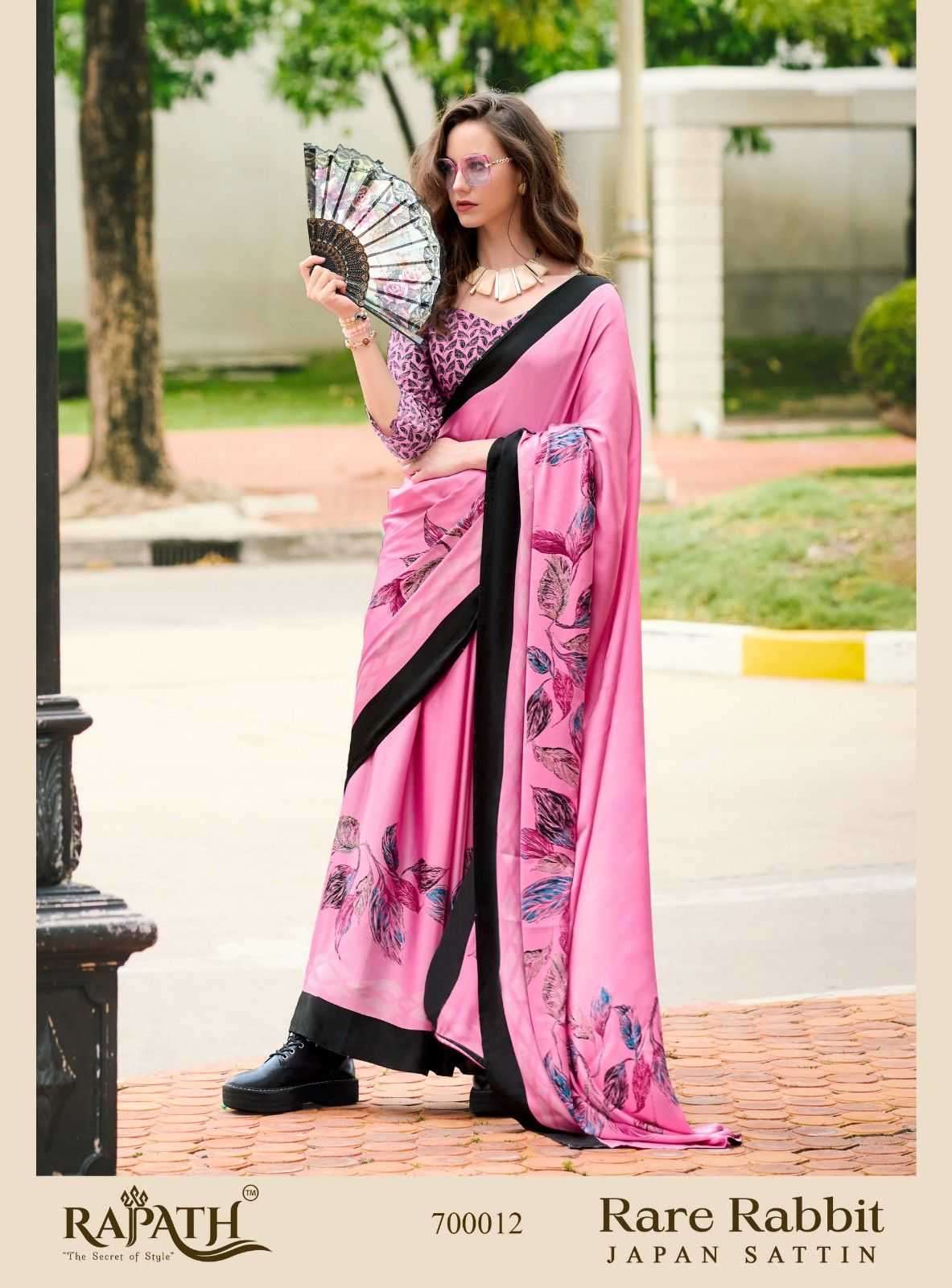 RARE RABBIT SERIES 700001 TO 700018 SAREE BY RAJPATH DESIGNER JAPAN SATIN SAREES ARE AVAILABLE AT WHOLESALE PRICE