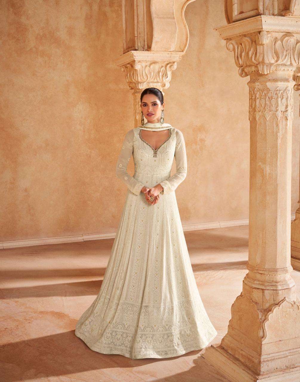 SAHIRA SERIES 5583 TO 5585 BY SAYURI DESIGNER HEAVY WORK READYMADE GEORGETTE SUITS ARE AVAILABLE AT WHOLESALE PRICE