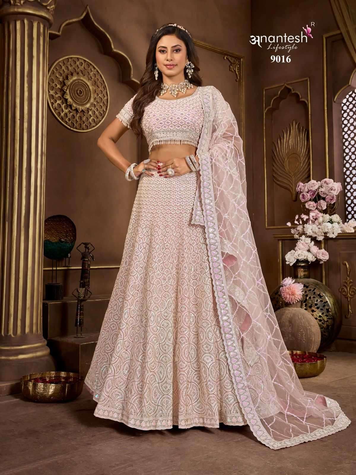 BRIDAL COUTURE VOL-5 SERIES 9012 TO 9017 BY ANANTESH DESIGNER HEAVY WORK BRIDAL WEAE READYMADE LEHENGA CHOLI ARE AVAILABLE AT WHOLESALE PRICE