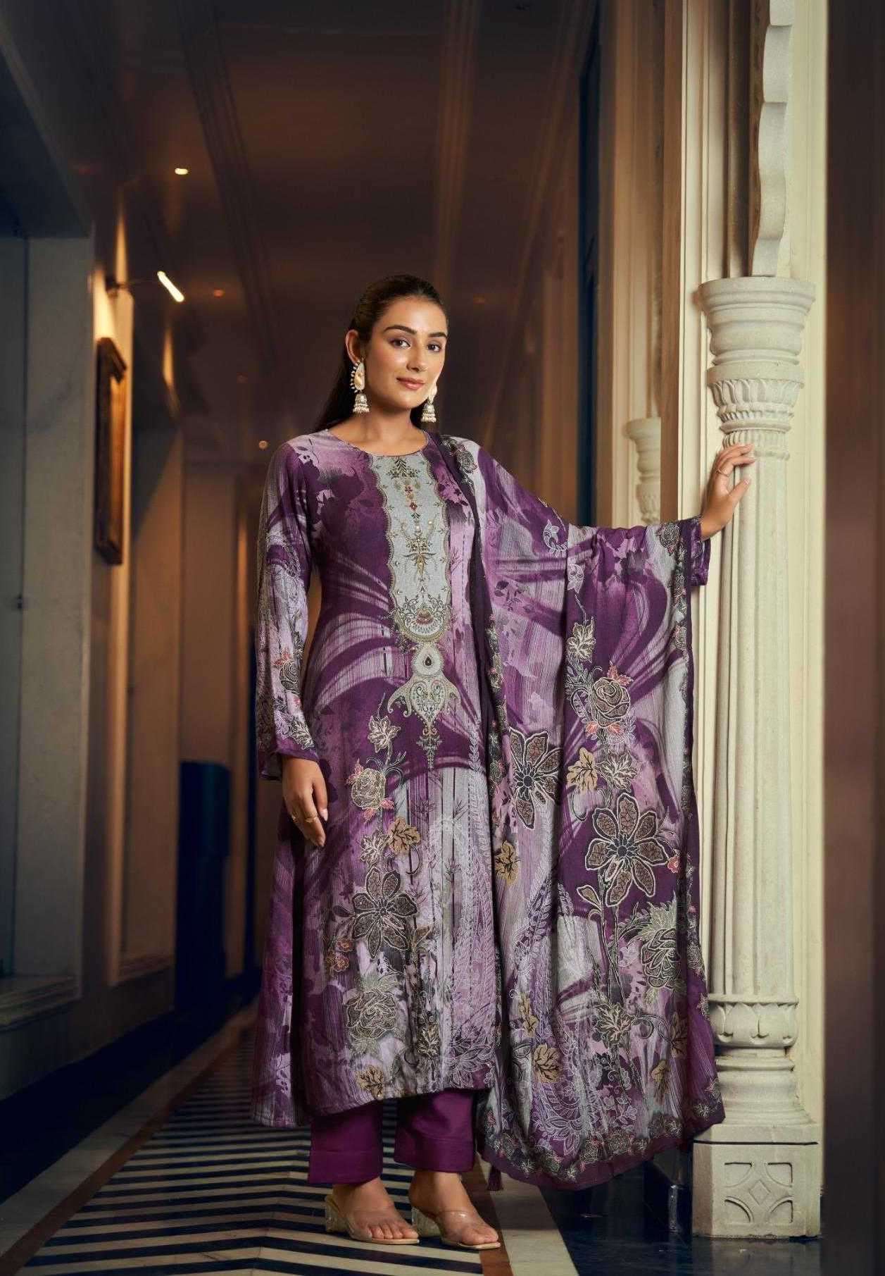 MASTANI VOL-1 SERIES 1201 TO 1206 BY RAAZI DESIGNER DIGITAL PRINTED AND WORK PASHMINA SUITS ARE AVAILABLE AT WHOLESALE PRICE