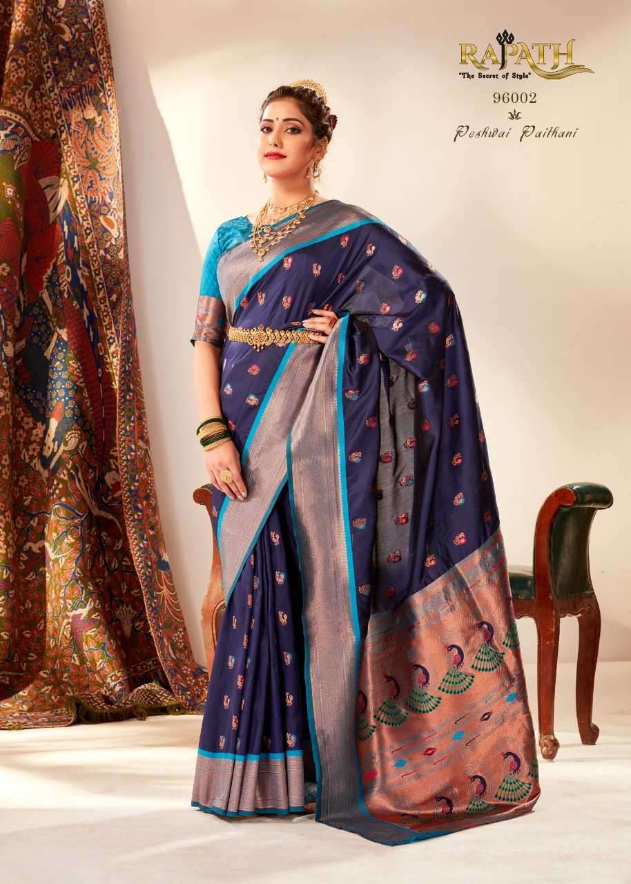 MIHIRA PAITHANI SILK SERIES 960001 TO 960006 SAREW BY RAJPATH DESIGNER PAITHANI SILK SAREES ARE AVAILABLE AT WHOLESALE PRICE