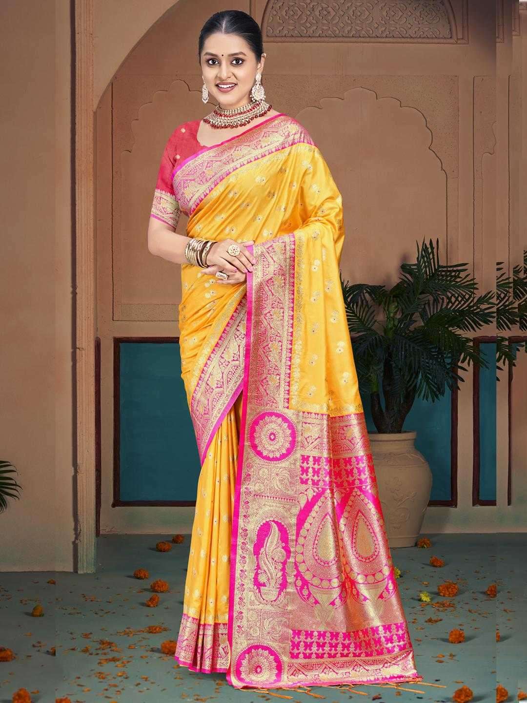 RAAS GARBA SILK SERIES 1001 TO 1006 SAREE BY BUNAWAT DESIGNER SILK SAREES ARE AVAILABLE AT WHOLESALE PRICE