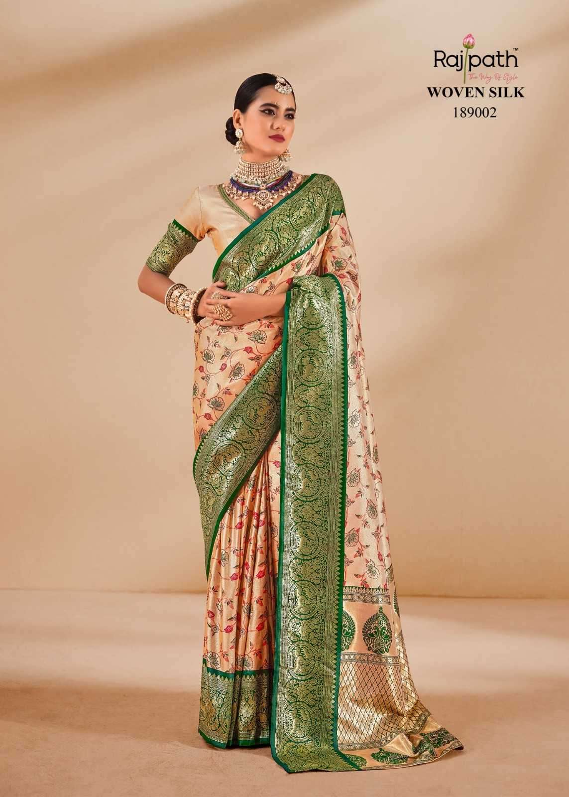 SATRANGI SERIES 189001 TO 189006 SAREE BY RAJPATH DESIGNER TISSUE SILK SAREES ARE AVAILABLE AT WHOLESALE PRICE