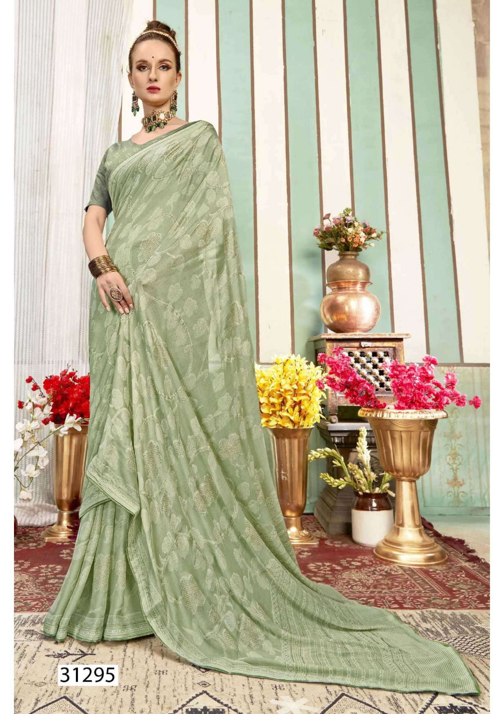 DARPITA SERIES 31291 TO 31296 SAREE BY VALLABHI PRINTS DESIGNER GEORGETTE SAREES ARE AVAILABLE AT WHOLESALE PRICE