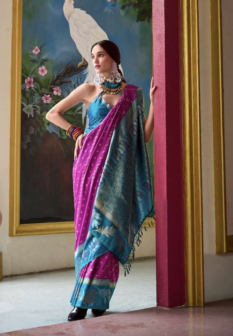 LEAF SILK SERIES 850001 TO 850008 SAREE BY RAJPATH DESIGNER BANARASI SILK TISSUE SAREES ARE AVAILABLE AT WHOLESALE PRICE