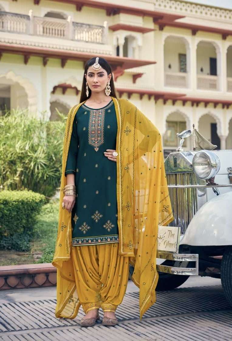 PATIALA HOUSE VOL-101 SERIES 15191 TO 15198 BY KESSI DESIGNER WITH WORK JAM SILK SUITS ARE AVAILABLE AT WHOLESALE PRICE