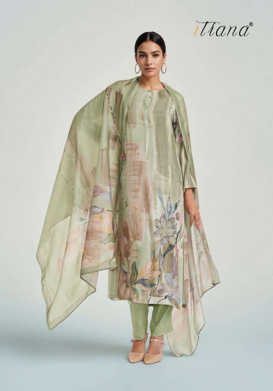ZEENAT SERIES 800 BY ITRANA DESIGNER DIGITAL PRINTED AND HAND WORK STAPLE TWILL SUITS ARE AVAILABLE AT WHOLESALE PRICE