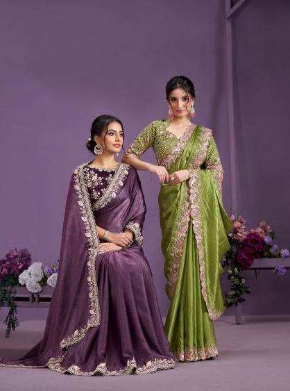 ADVAYA SERIES 24804 TO 24816 SAREE BY MAHOTSAV DESIGNER WORK BANARASI CRUSH SAREES ARE AVAILABLE AT WHOLESALE PRICE