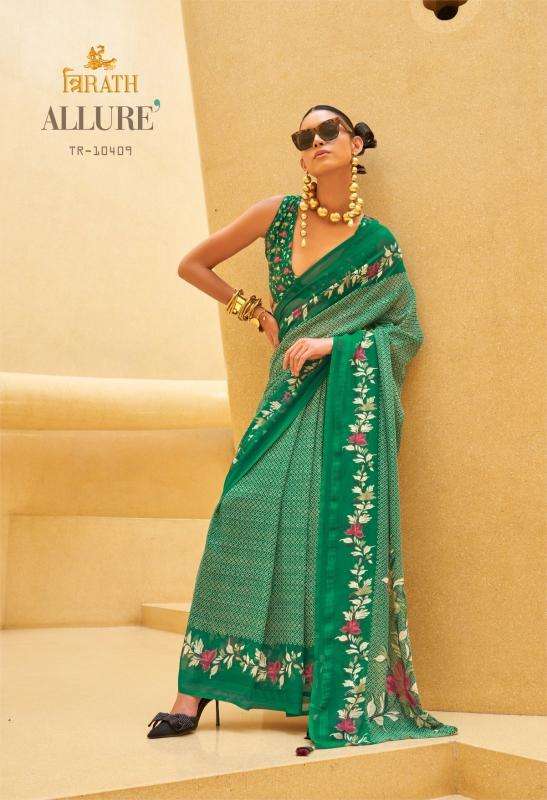 ALLURE SERIES 10405 TO 10412 SAREE BY TRIRATH DESIGNER WORK GEORGETTE SAREES ARE AVAILABLE AT WHOLESALE PRICE