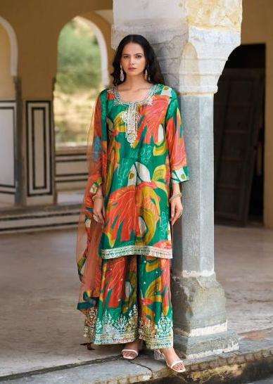 GINNI VOL-2 SERIES 2001 RO 2004 BY YOUR CHOICE DESIGNER PRINTED AND WORK CHINON READYMADE SUITS ARE AVAILABLE AT WHOLESALE PRICE