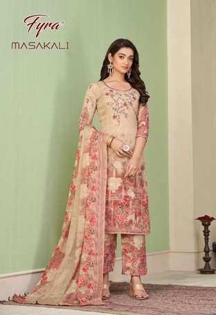 MASAKALI SERIES 101 TO 110 BY FYRA DESIGNER KASHMIRI PRINT SOFT COTTON SUITS ARE AVAILABLE AT WHOLESALE PRICE