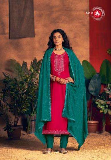 NOOPUR VOL-4 SERIES 16191 TO 16196 BY TRIPLE A DESIGNER WITH WORK READYMADE JAM SILK COTTON SUITS ARE AVAILABLE AT WHOLESALE PRICE