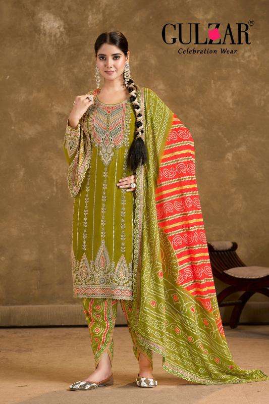 PHOOLZARI VOL-2 SERIES 2001 TO 2005 BY GULZAR DESIGNER READYMADE CHINON SUITS ARE AVAILABLE AT WHOLESALE PRICE