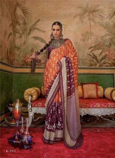 PREYASI SERIES 89 TO 96 SAREE BY KRESHVA DESIGNER SILK SAREES ARE AVAILABLE AT WHOLESALE PRICE