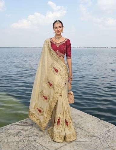 SHAHI POSHAK VOL-2 SERIES 7701 TO 7711 SAREE BY MN DESIGNER WORK BRIDAL WEAR SAREES ARE AVAILABLE AT WHOLESALE PRICE