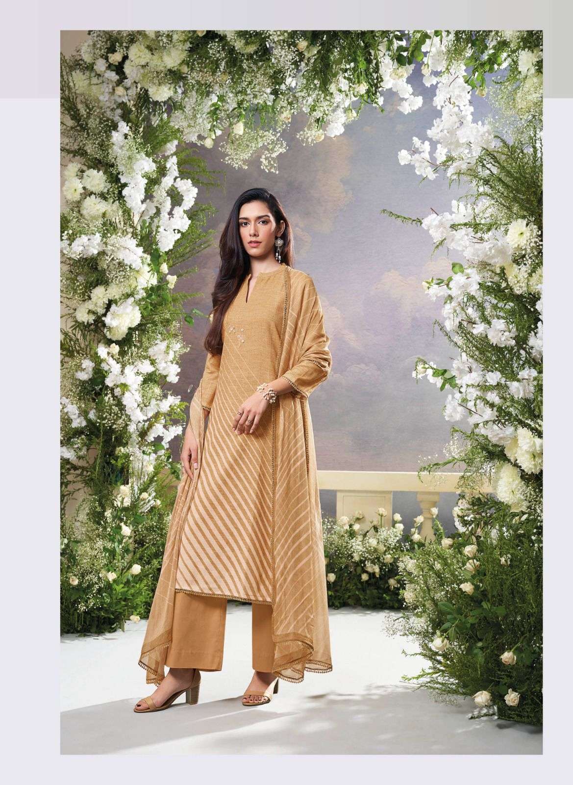 NAFRE SERIES 2045 TO 2050 BY GANGA DESIGNER PRINTED AND WORK COTTON LINE SUITS ARE AVAILABLE AT WHOLESALE PRICE 