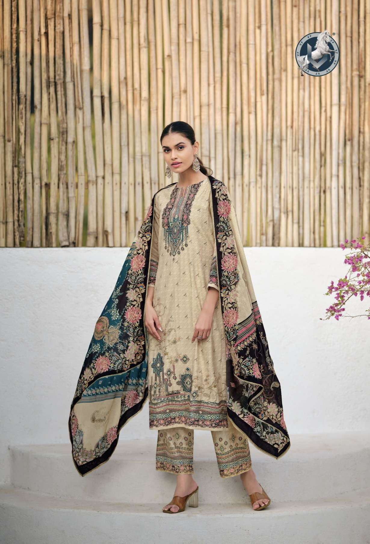 PARISHA SERIES 20301 TO 20304 BY VIVEK DESIGNER PRINTED AND WORK BEMBERG SILK SUITS ARE AVAILABLE AT WHOLESALE PRICE