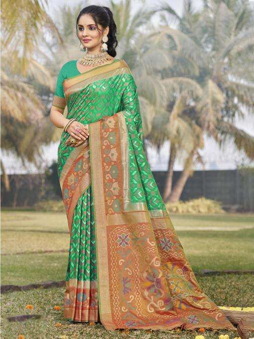 POCHAMPALLI SILK SERIES 1001 TO 1006 BY BUNAWAT DESIGNER SILK SAREES ARE AVAILABLE AT WHOLESALE PRICE