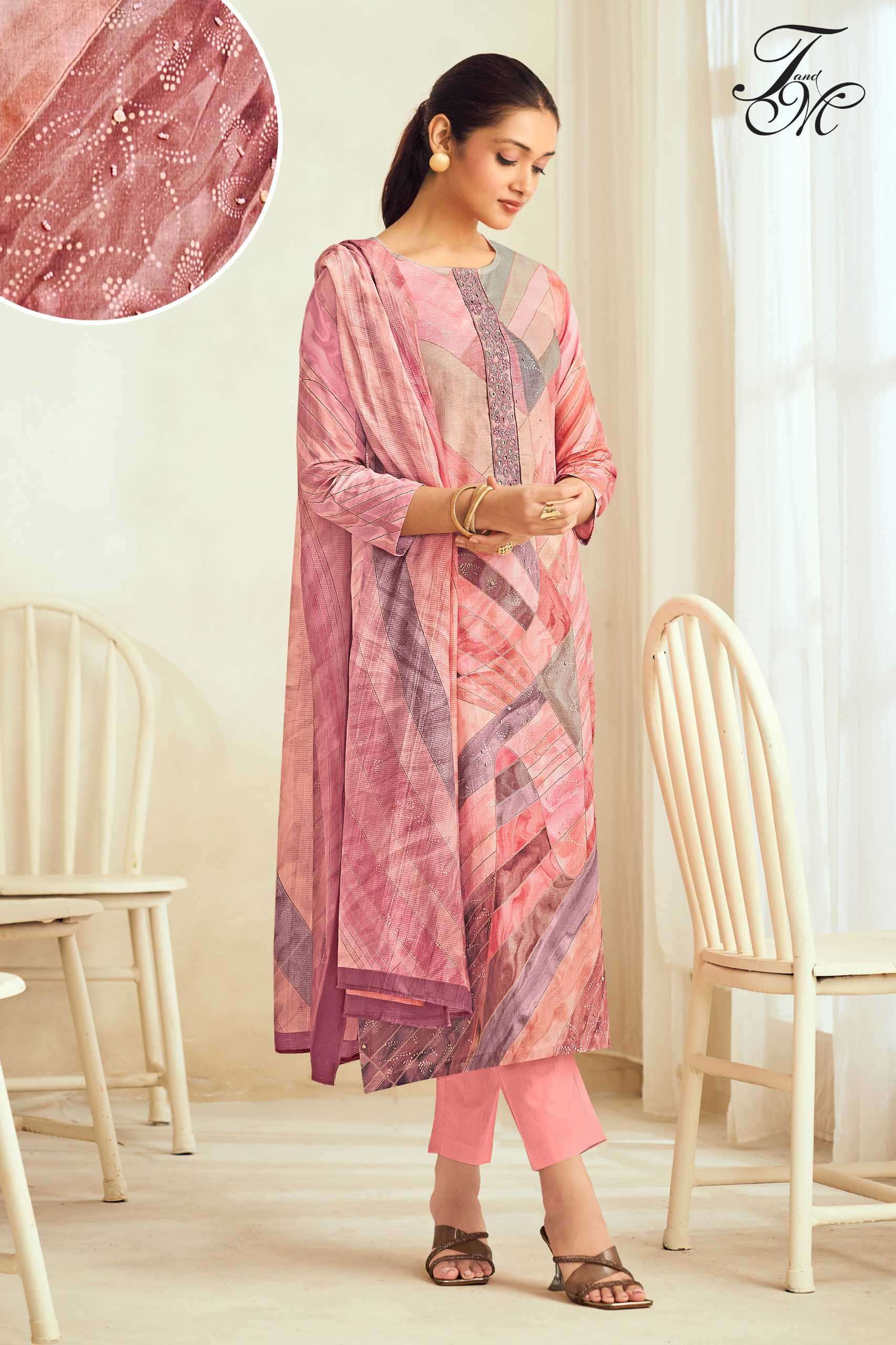 ALEENA SERIES 900 BY T&M DESIGNER DIGITAL PRINTED AND HAND WORK LAWN COTTON SUITS ARE AVAILABLE AT WHOLESALE PRICE