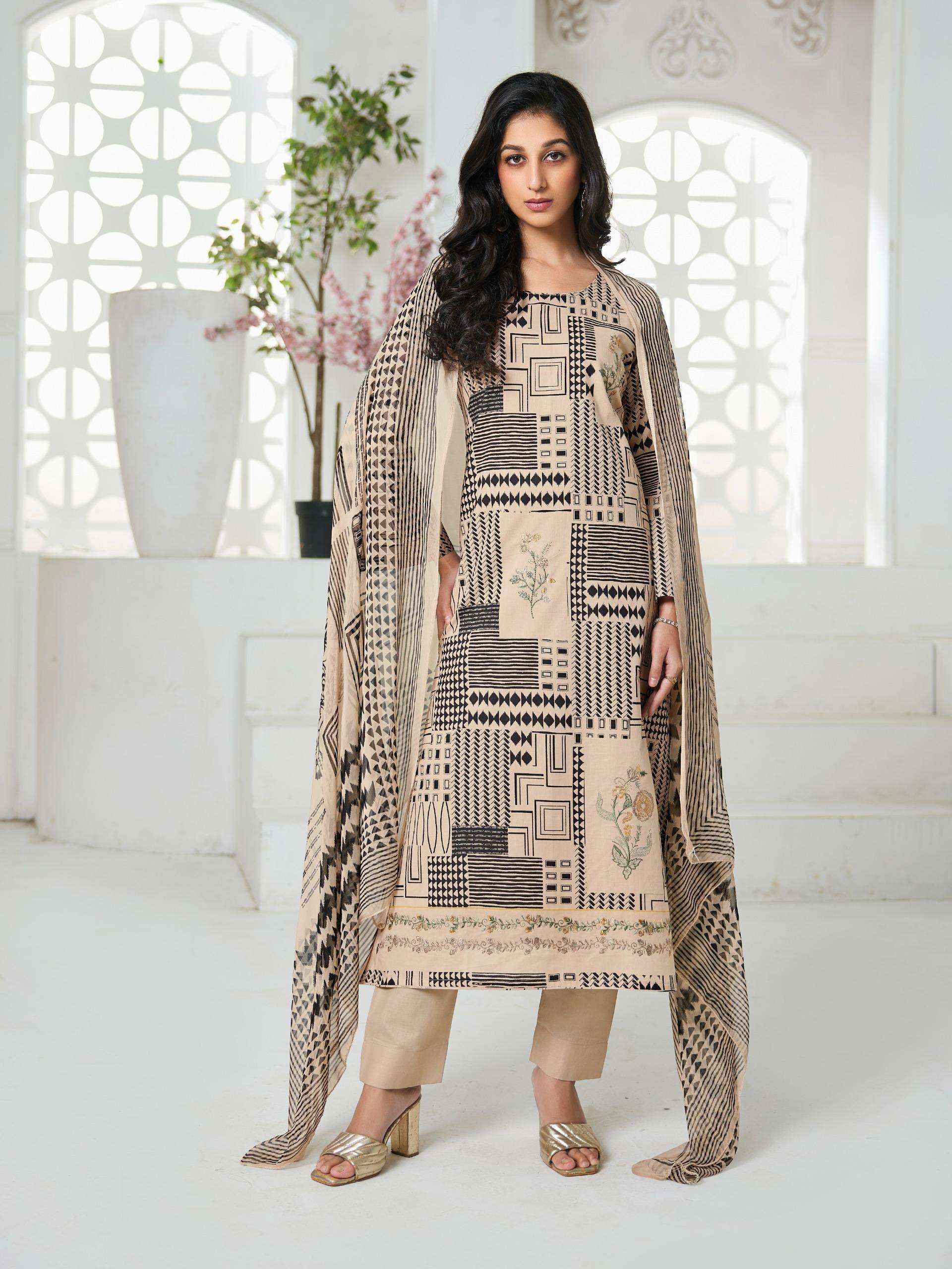 ANANAYA SERIES 15784 TO 15787 BY IBIZA DESIGNER DIGITAL PRINTED AND EMBROIDERY WORK CAMBRIC COTTON SUITS ARE AVAILABLE AT WHOLESALE PRICE