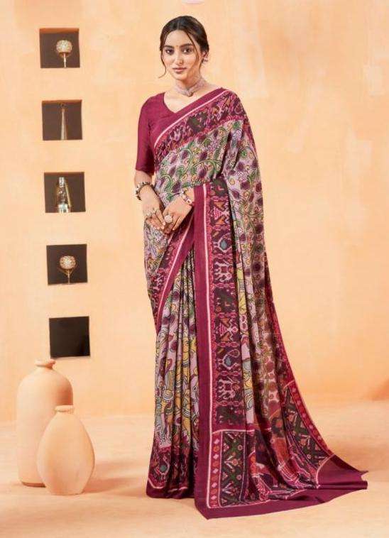 ANTIQUE ROYAL VOL-14 SERIES 89946 TO 89957 SAREE BY VIPUL DESIGNER GEORGETTE SAREES ARE AVAILABLE AT WHOLESALE PRICE