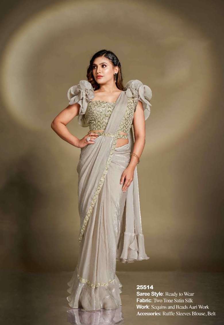 BONITA SERIES 25500 BY MAHOTSAV DESIGNER CREPE SATIN SILK SAREES ARE AVAILABLE AT WHOLESALE PRICE