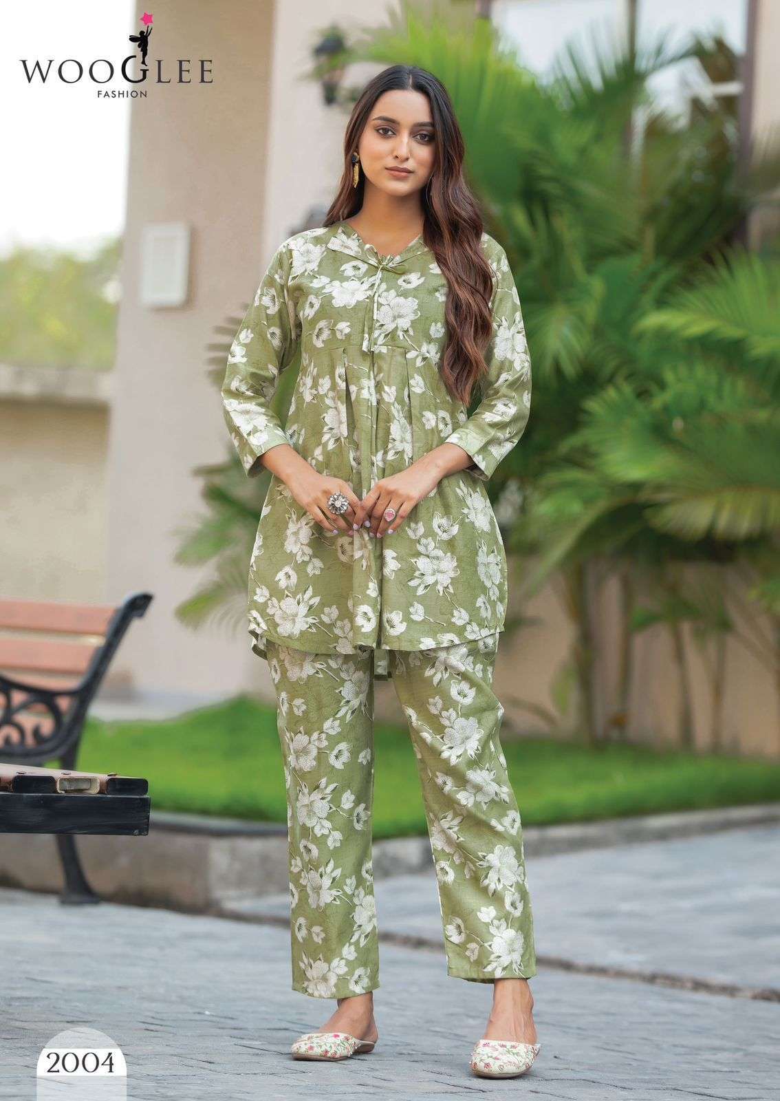 DEVYANI SERIES 2001 TO 2004 BY WOOGLEE DESIGNER PRINTED SILK KURTI WITH PANT ARE AVAILABLE AT WHOLESALE PRICE