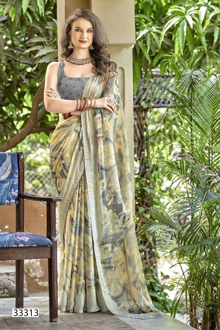 DHANISHTHA VOL-2 SERIES 33311 TO 33316 SAREE BY VALLABHI PRINTS DESIGNER BRASSO SAREES ARE AVAILABLE AT WHOLESALE PRICE