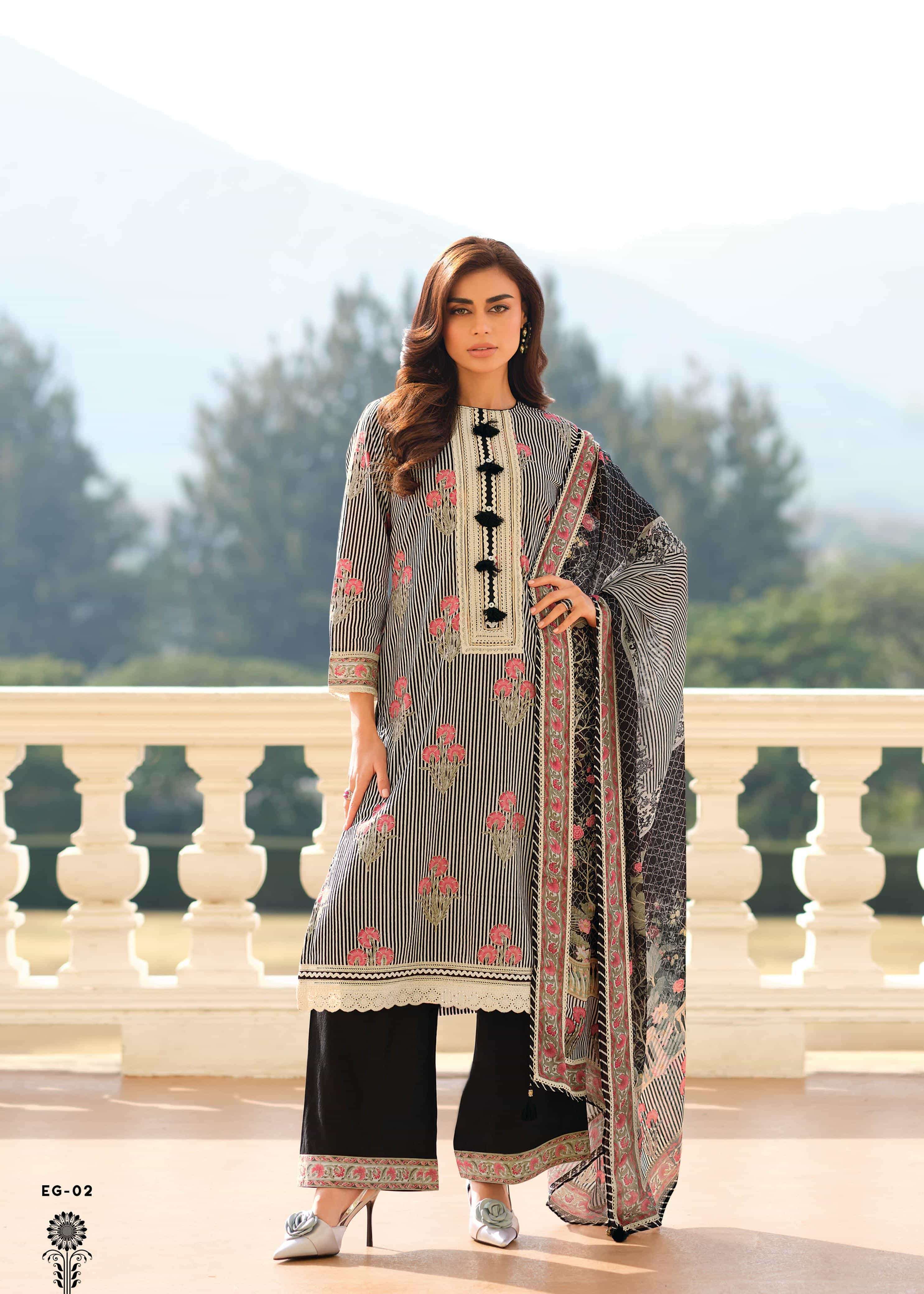 ENIGMA SERIES 01 TO 03 BY VARSHA DESIGNER PRINTED AND WORK COTTON SUITS ARE AVAILABLE AT WHOLESALE PRICE