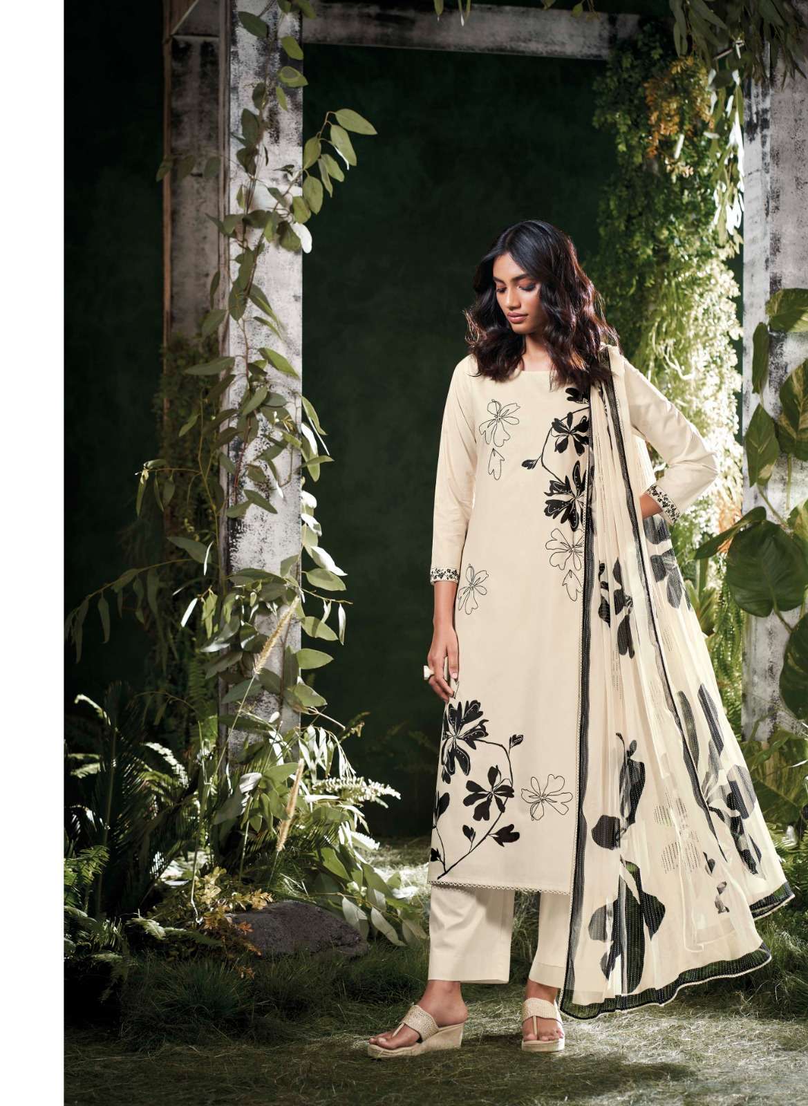 IRAGAI SERIES 2267 TO 2272 BY GANGA DESIGNER PRINTED WITH EMBROIDERY AND HAND WORK COTTON SUITS ARE AVAILABLE AT WHOLESALE PRICE