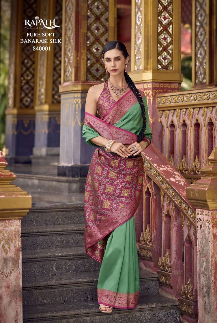 KIA SILK SERIES 840001 TO 840010 SAREE BY RAJPATH DESIGNER SOFT SILK SAREES ARE AVAILABLE AT WHOLESALE PRICE