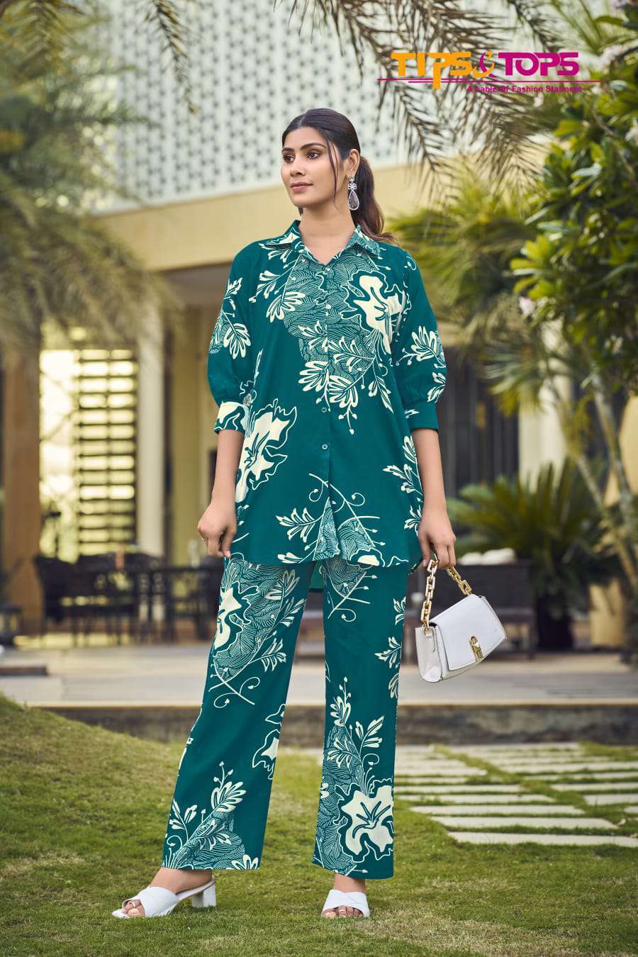 LIFESTYLE SERIES 1001 TO 1006 BY TIPS & TOPS DESIGNER PRINTED RAYON CO ORD SETS ARE AVAILABLE AT WHOLESALE PRICE