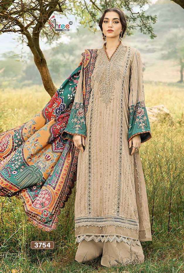 MARIYA B EXCLUSIVE COLOR COLLECTION SERIES 3754 BY SHREE FABS DESIGNER EMBROIDERY WORK RAYON SUITS ARE AVAILABLE AT WHOLESALE PRICE